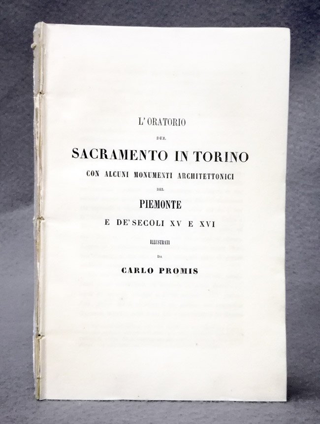 L'oratorio de Sacramento in Torino con alcuni monumenti architettonici del …
