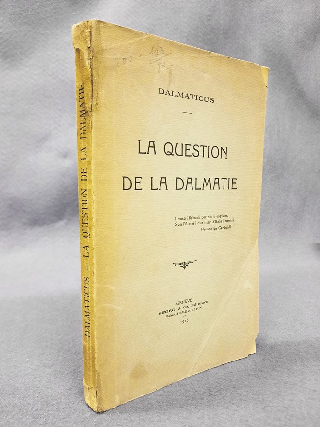 La question de la Dalmatie