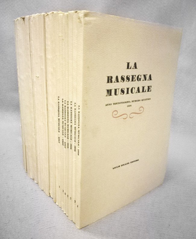 La Rassegna musicale. 23 fascicoli (1951-1958). Annate 1951,1952, 1953, 1954, …