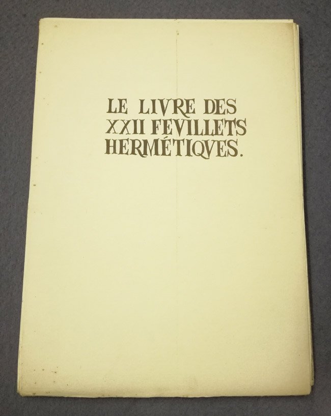 Le livre des XXII feuillets hermetiques