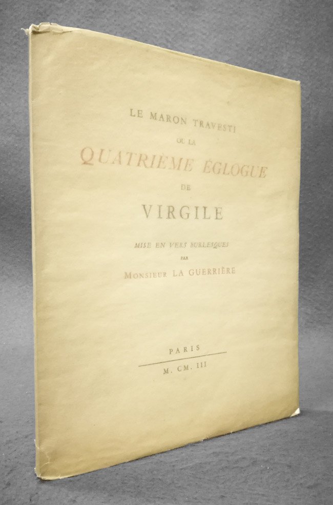 Le maron travesti ou la quatrieme eglogue de Virgile mise …