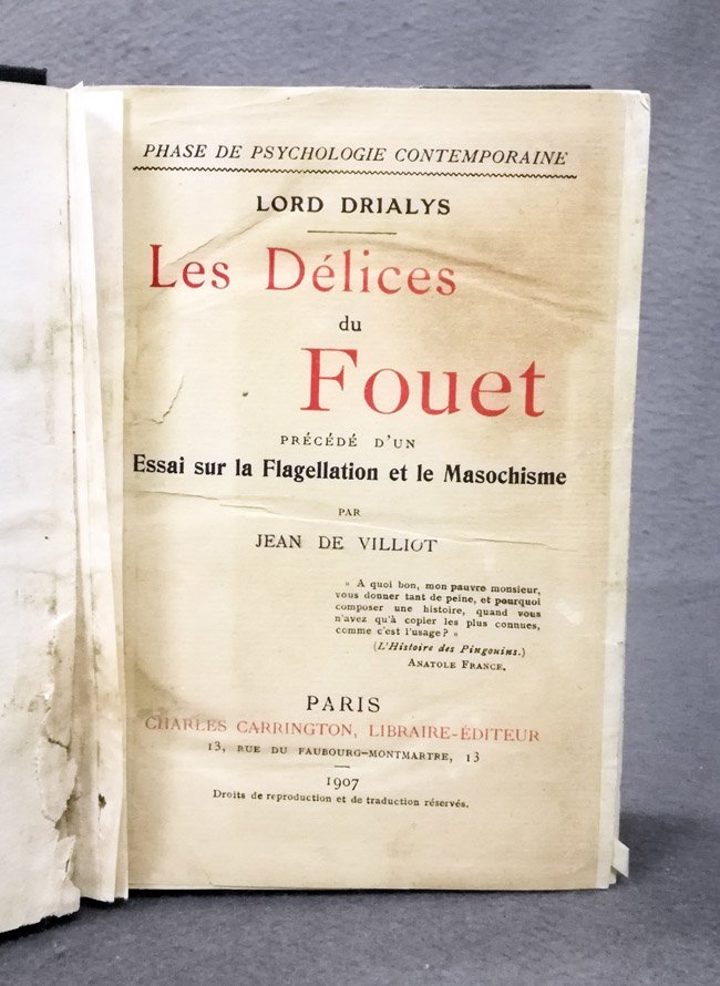 Les delices du fouet