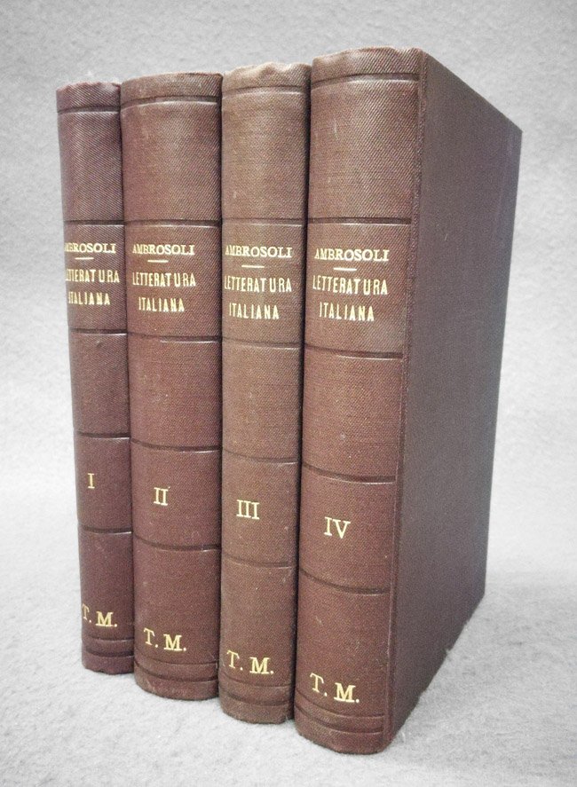Manuale della letteratura italiana. Edizione ricorretta e accresciuta dall'Autore