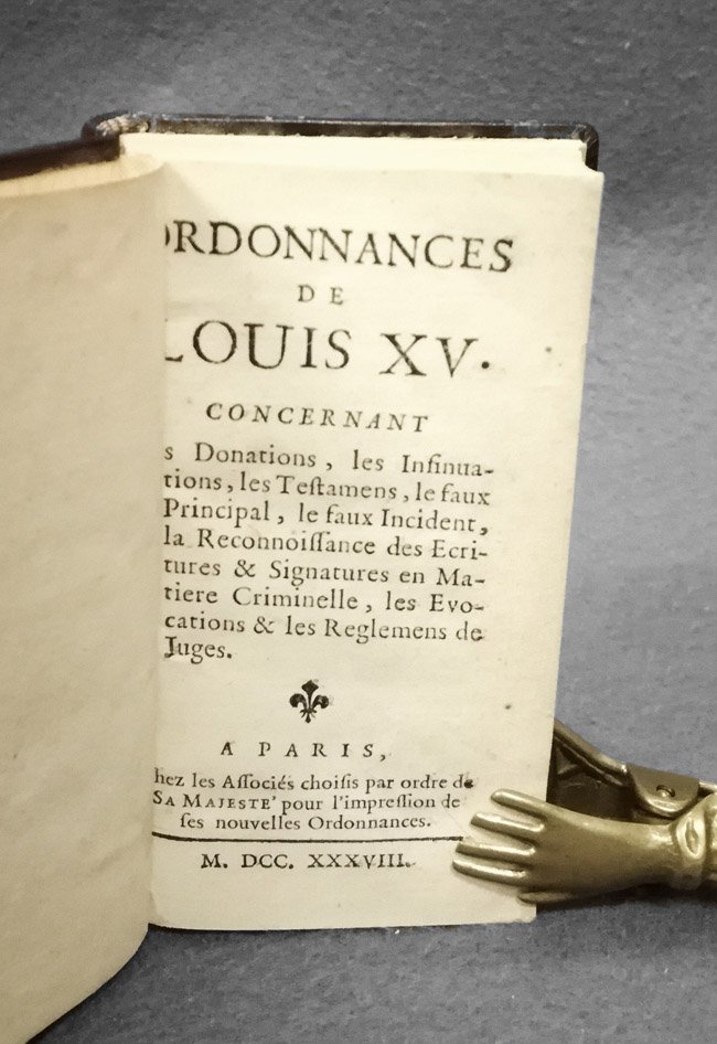 Ordonnances de Louis XV concernant les donations, les insinuations, les …