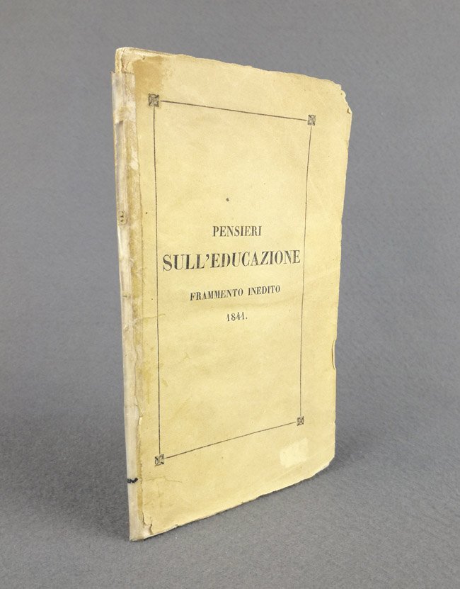 Pensieri sull'educazione. Frammento inedito. 1841