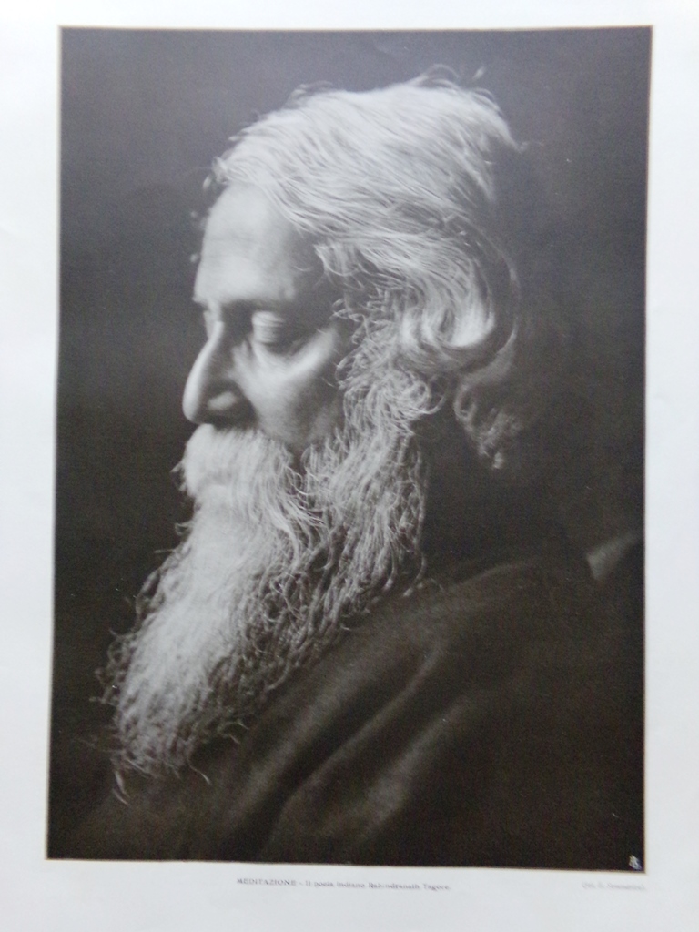 Articolo del 1925 Il poeta indiano Rabindranath Tagore Cracovia Scardin