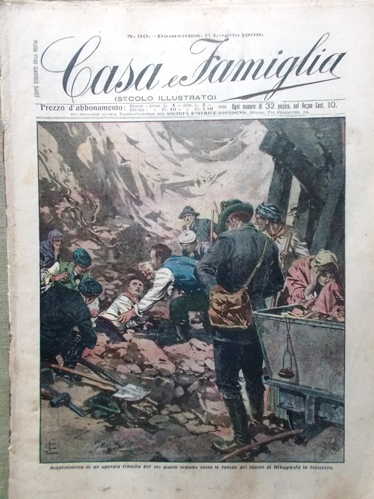 Casa e Famiglia del 11 Luglio 1909 Bruggwald Terme Milano …