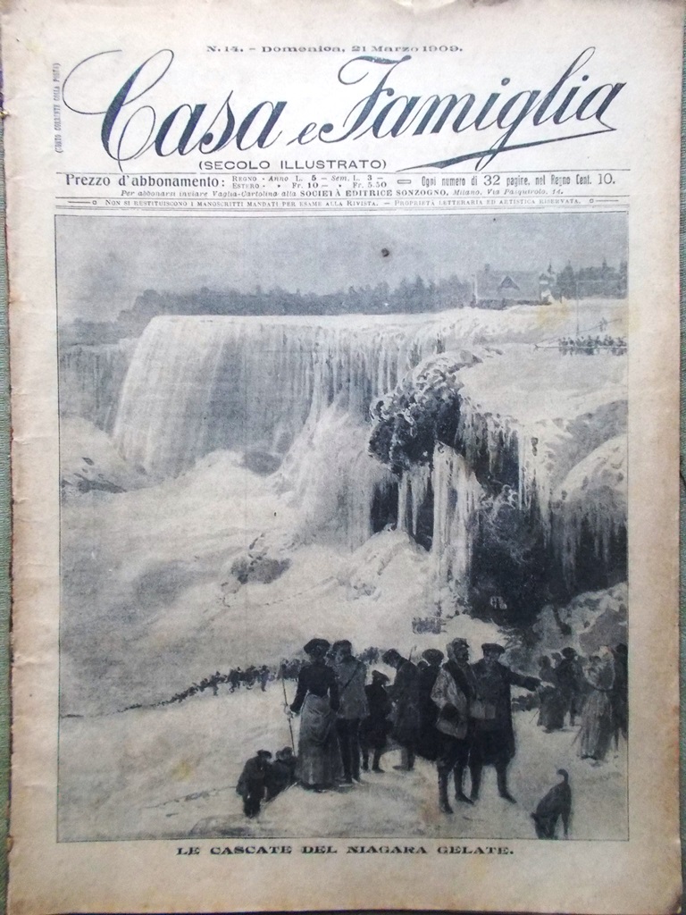 Casa e Famiglia del 21 Marzo 1909 Cascate Niagara Girardi …