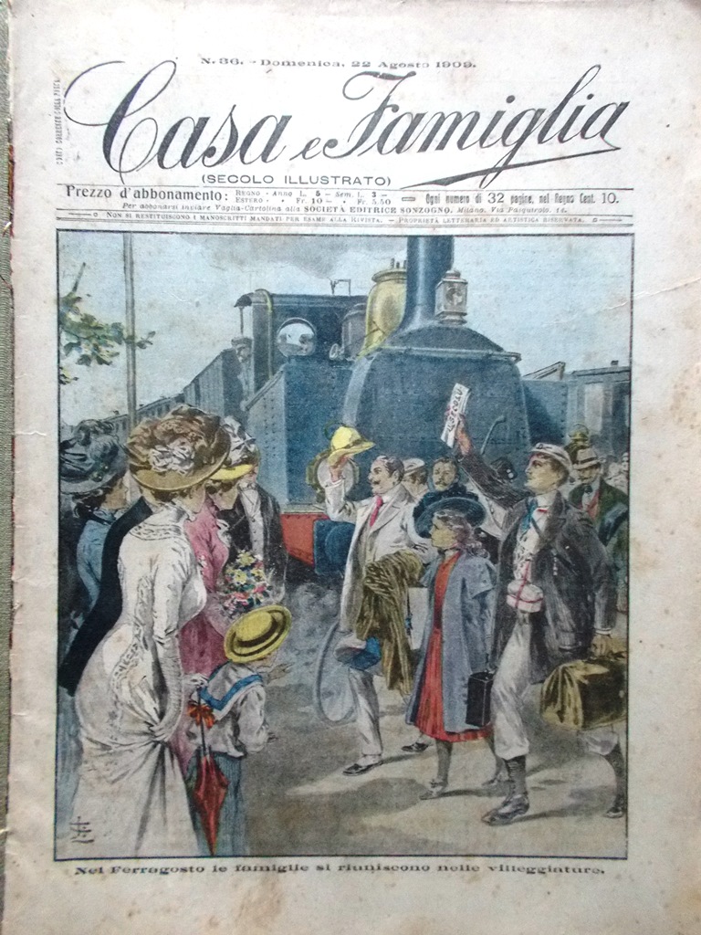 Casa e Famiglia del 22 Agosto 1909 Arlesiana Donna in …