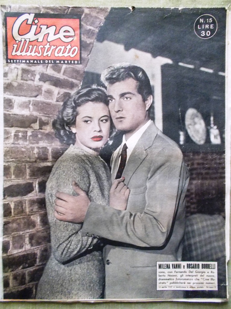 Cine Illustrato 14 Aprile 1957 Milena Vanni Rosario Borrelli Varenna …