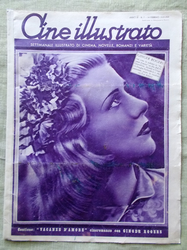 Cine Illustrato 14 Febbraio 1939 Ginger Rogers Bette Davis Alida …