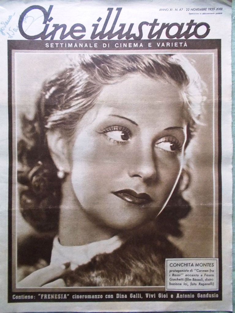 Cine Illustrato 22 Novembre 1939 Conchita Montes Geneviève Callix Ginger …