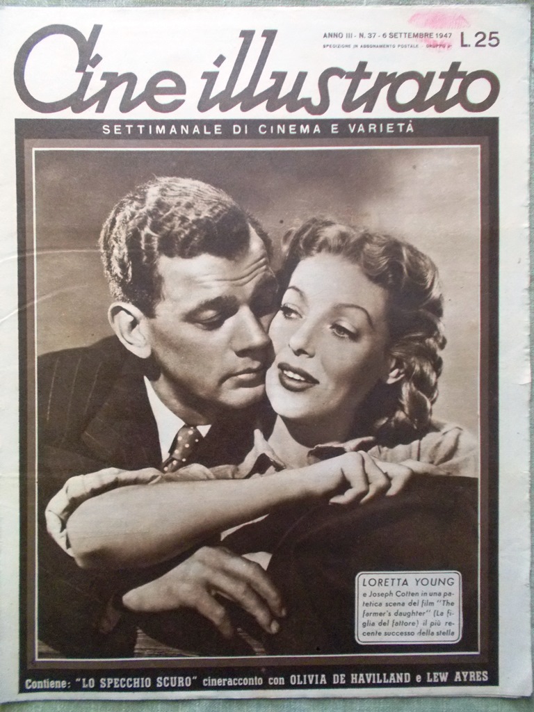 Cine Illustrato 6 Settembre 1947 Young Ladd Mostra Venezia Scott …