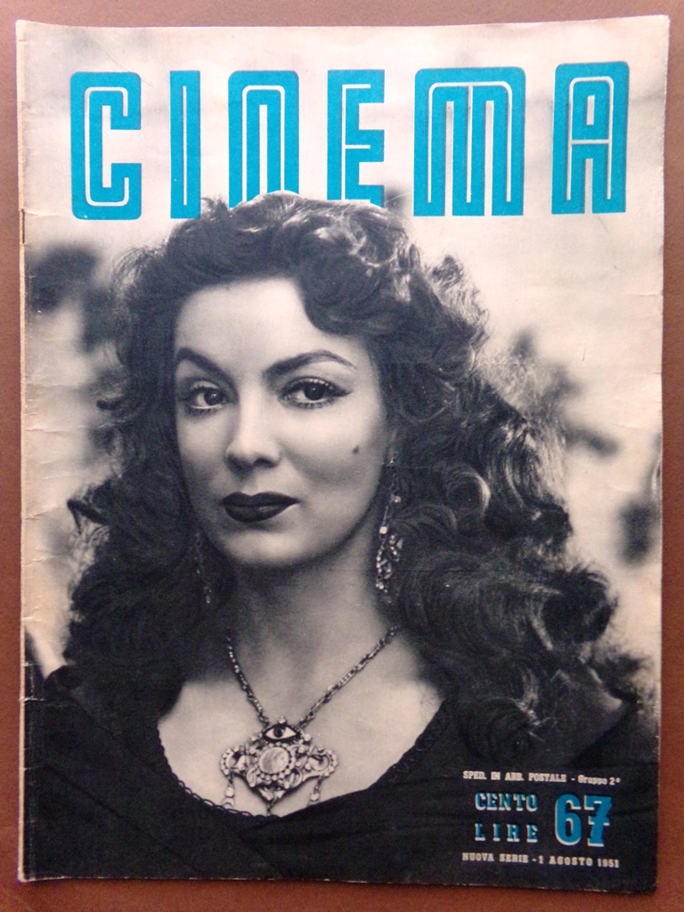 Cinema del 1 Agosto 1951 Donskoj Dreyer De Filippo Totò …