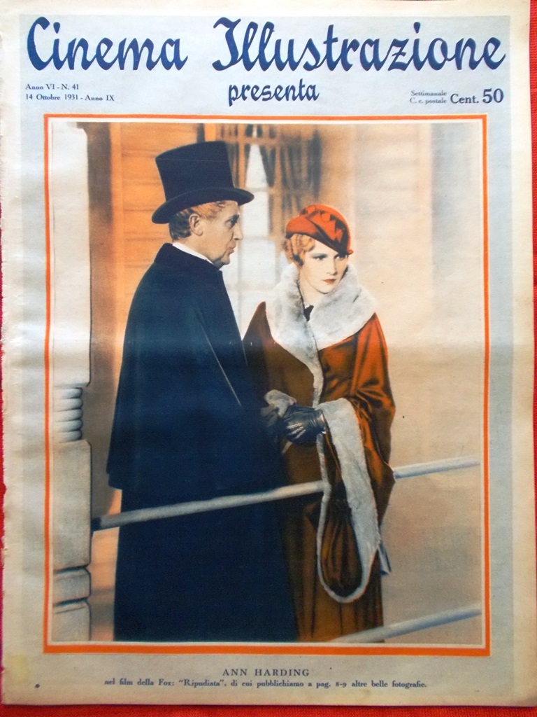 Cinema Illustrazione 14 Ottobre 1931 Ripudiata Jenny Lind Sandra Ravel …