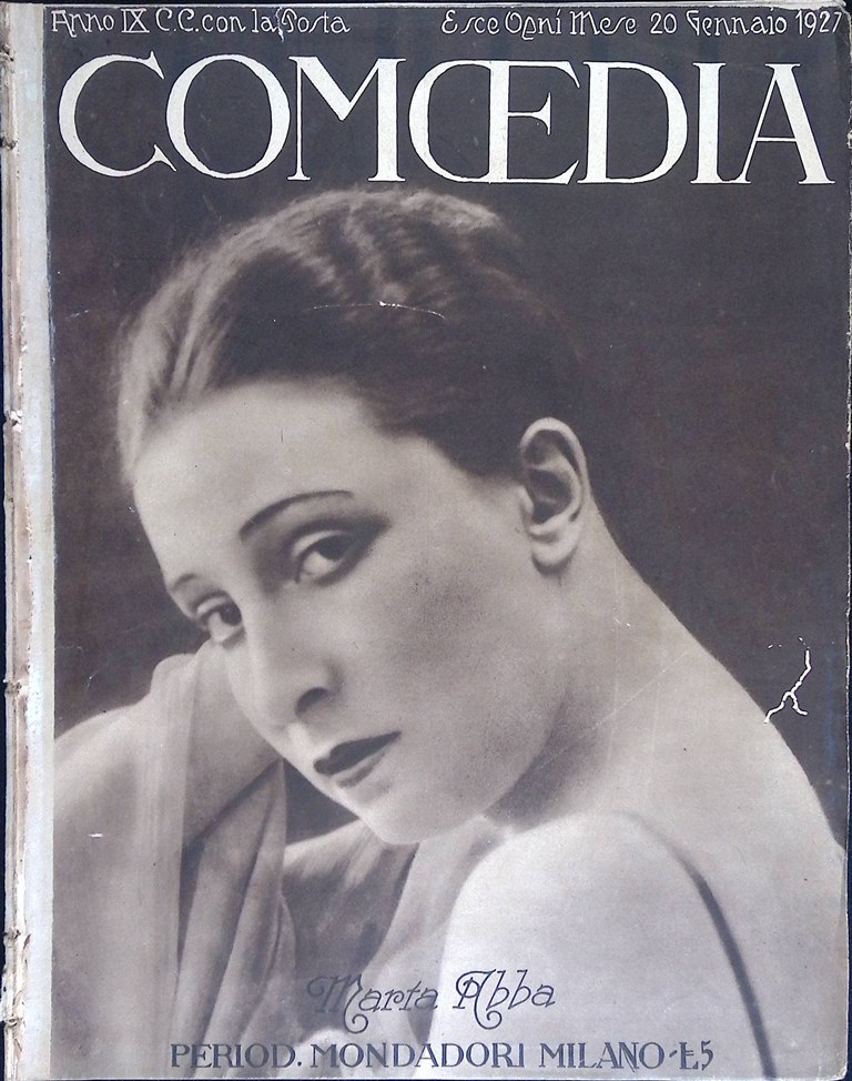 Comoedia di Gennaio 1927 Pitoeff Valentino Falconi Gandusio Di Lorenzo …