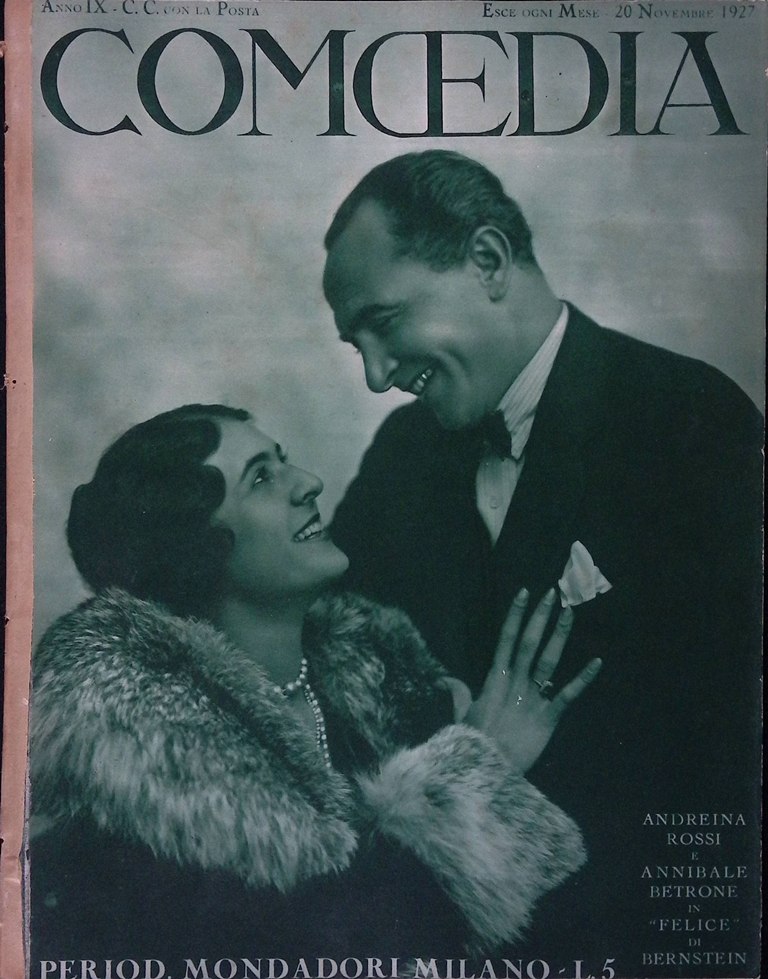 Comoedia di Novembre 1927 Pirandello Ivanovic Stanwyck Delitto Castigo Lemaitre