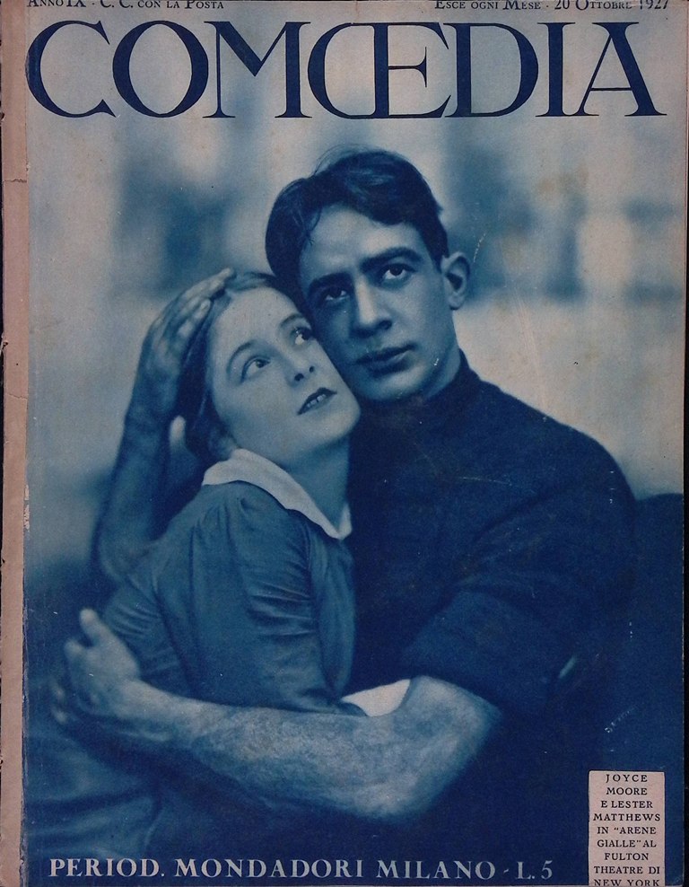 Comoedia di Ottobre 1927 Duncan Cimara Rasi Giorda Proust Wigman …