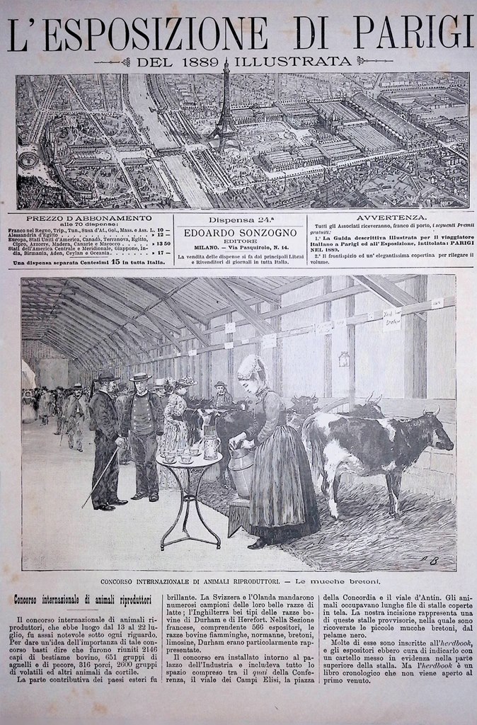 Copertina Esposizione di Parigi nr. 24 del 1889 Concorso di …