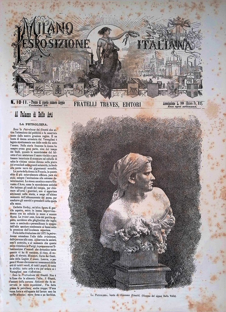 Copertina Milano Esposizione Italiana nr. 10 e 11 del 1881 …