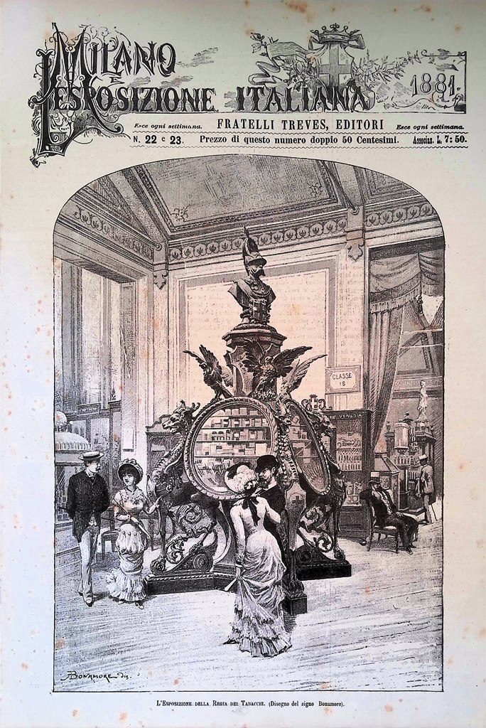 Copertina Milano Esposizione Italiana nr. 22 e 23 del 1881 …