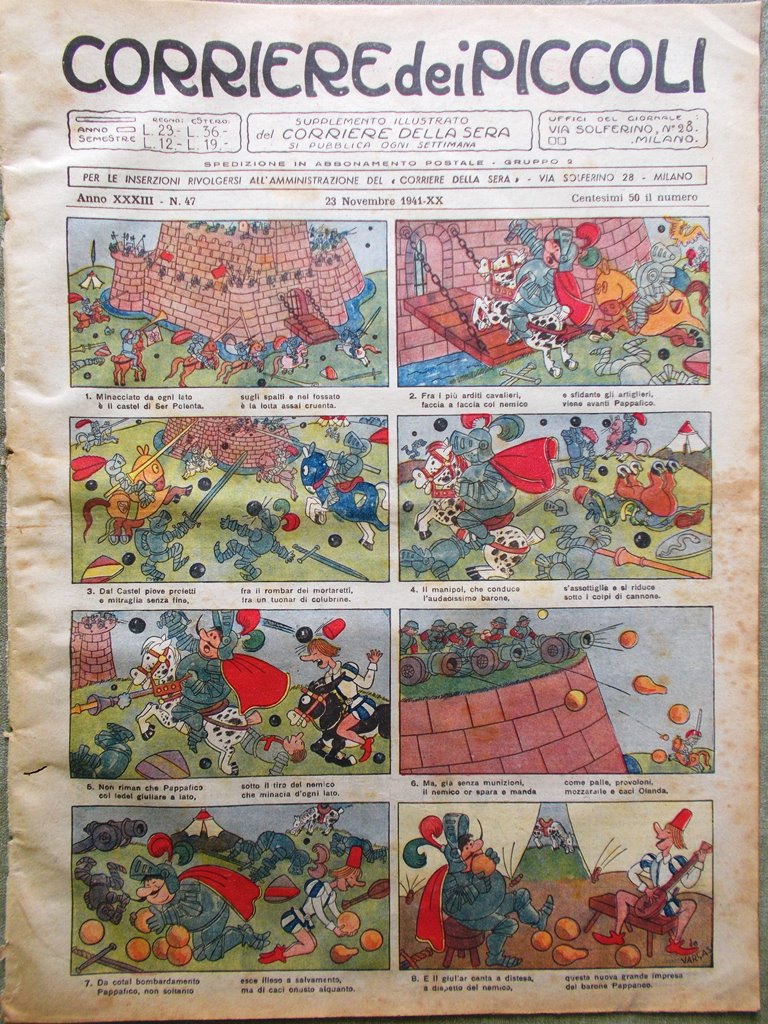 Corriere dei Piccoli 23 Novembre 1941 Orizzonte Pattinaggio Artistico Cavalletta