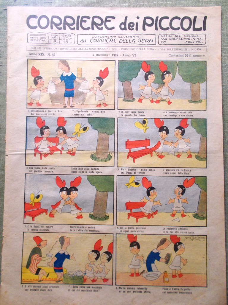 Corriere dei Piccoli 4 Dicembre 1927 Pianeta Marte Orsi Berna …