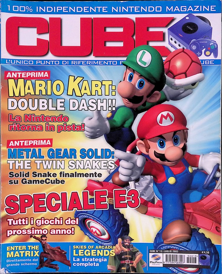 CUBE Luglio 2003 Mario Kart Metal Gear Solid Prince of …