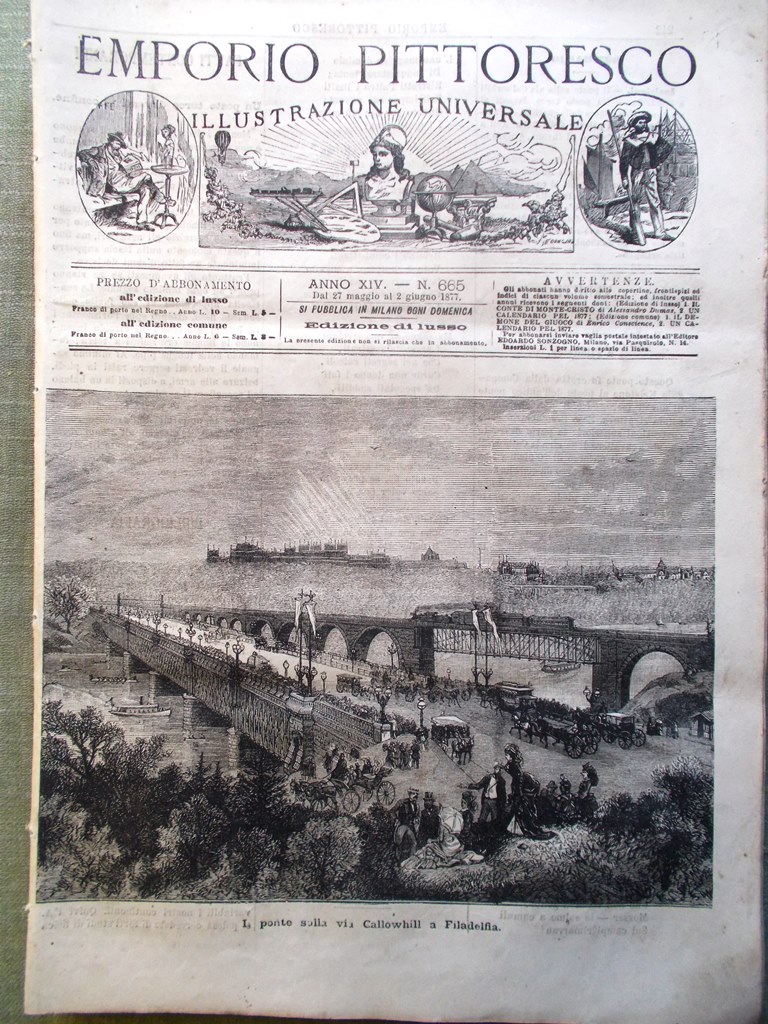 Emporio Pittoresco del 27 Maggio 1877 Esercito Russo Philadelphia Turchi …