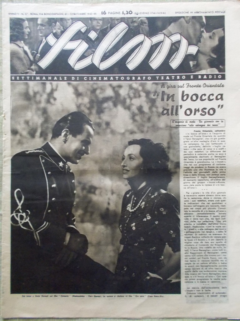 Film del 12 Settembre 1942 Ferida Isa Miranda Bossi Del …