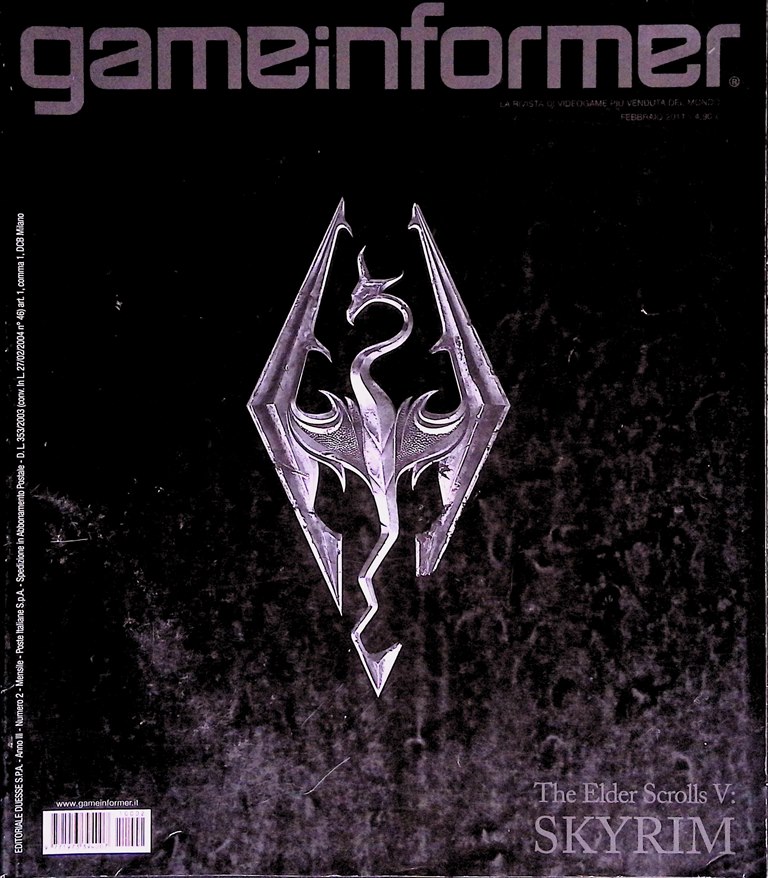 Game Informer Febbraio 2011 Skyrim Uncharted Dead Space Donkey Kong …