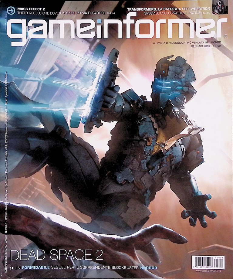 Game Informer Gennaio 2010 Dead Space Red Dead Redemption God …