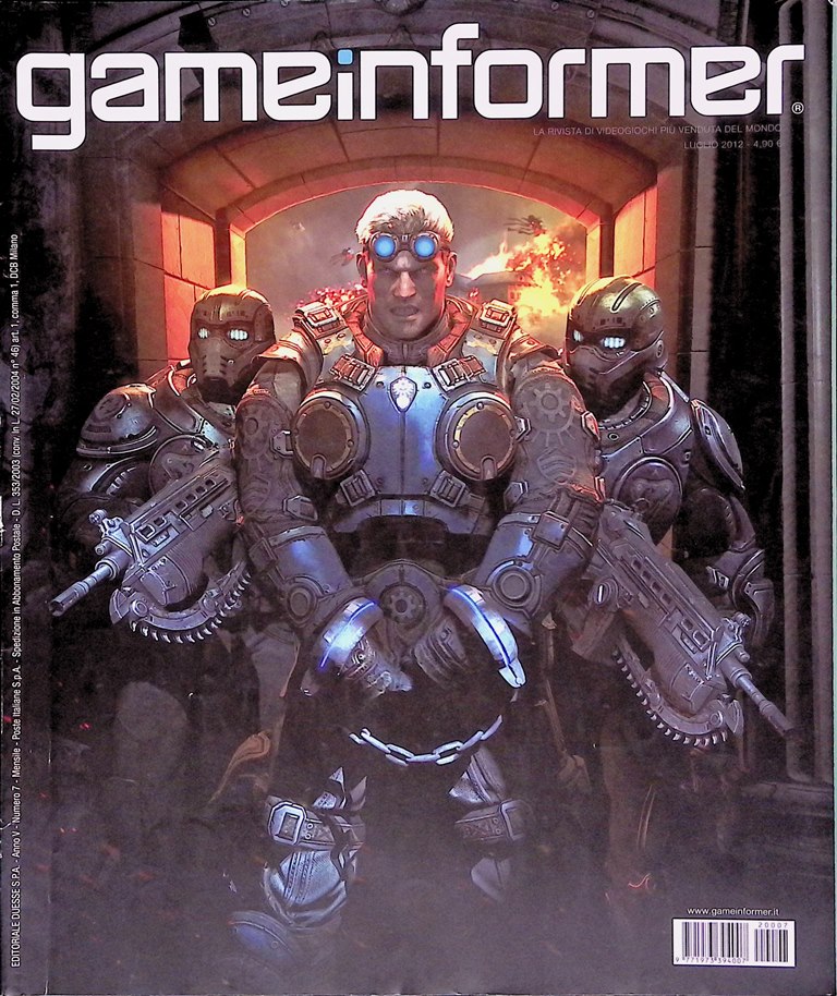 Game Informer Luglio 2012 Gears of War Skyrim Tomb Raider …
