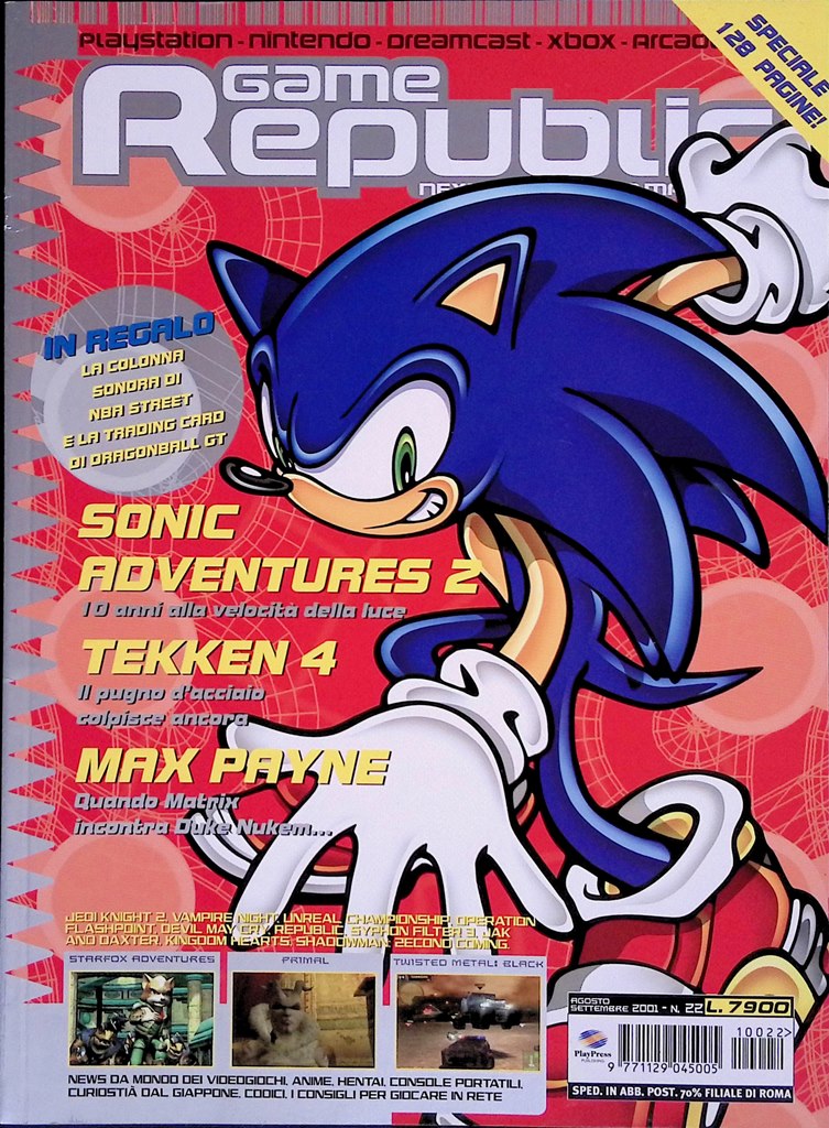 Game Republic Agosto Settembre 2001 Sonic Final Fantasy Half Life …