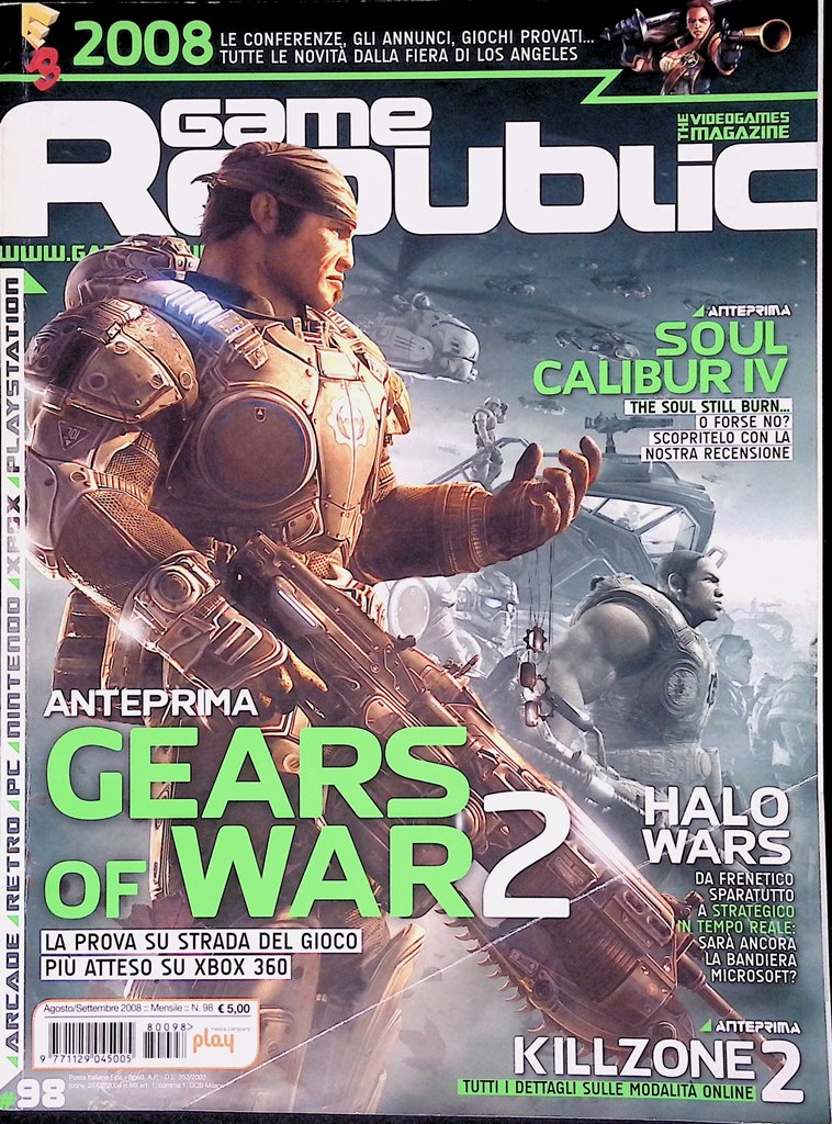Game Republic Agosto Settembre 2008 Fable Halo Gears of War …