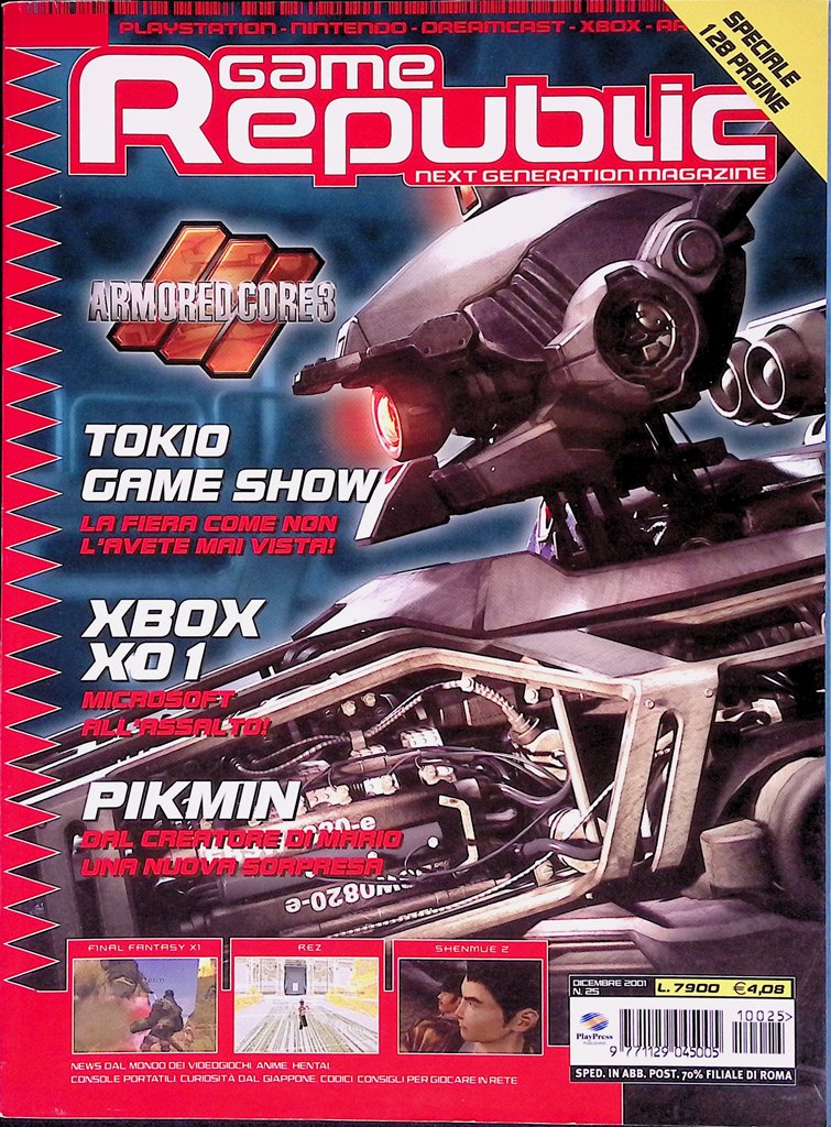 Game Republic Dicembre 2001 Rayman Kingdom Hearts Gran Turismo Final …
