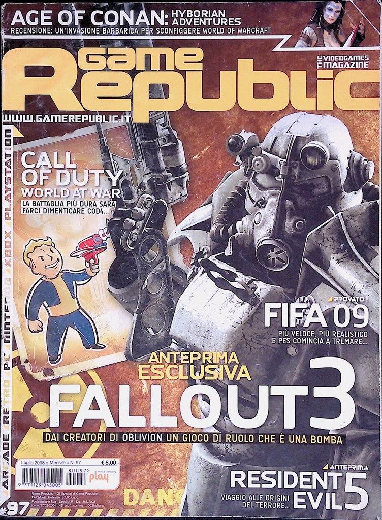 Game Republic Luglio 2008 Sega Fallout Warhammer Resident Evil Street …