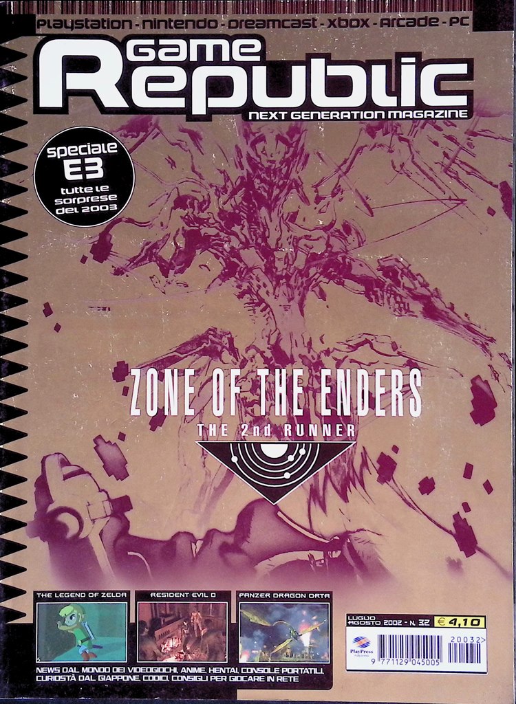Game Republic Luglio Agosto 2002 Soul Calibur Resident Evil Zelda …