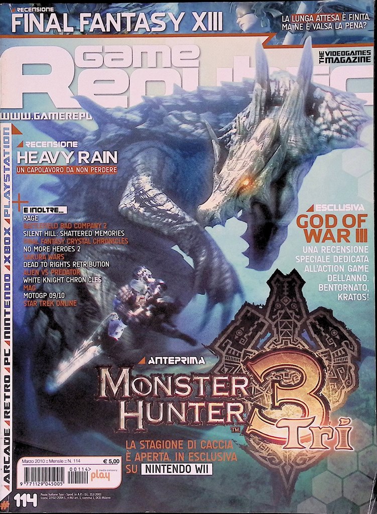 Game Republic Marzo 2010 Monster Hunter MMA FIFA God of …