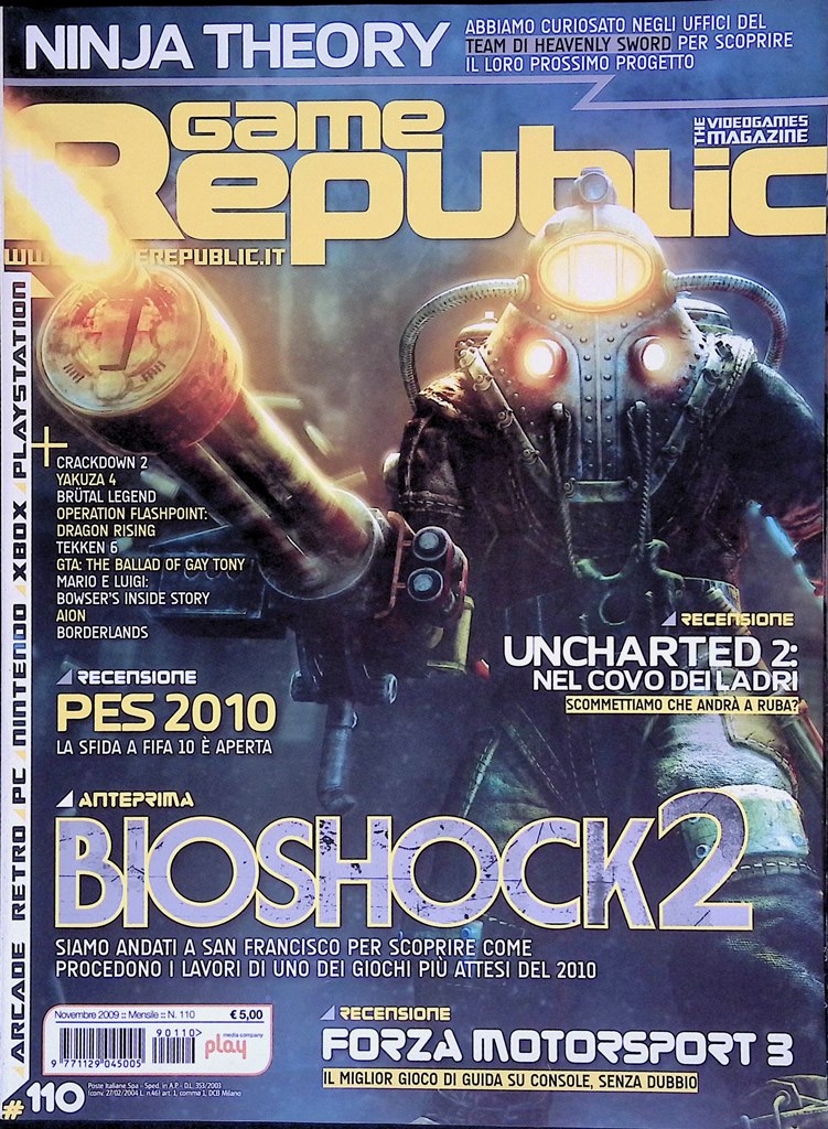 Game Republic Novembre 2009 Castlevania Bioshock Battlefield Uncharted GTA PES