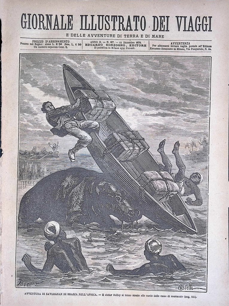 Giornale Illustrato dei Viaggi 11 Dicembre 1879 Savorgnan di Brazzà …