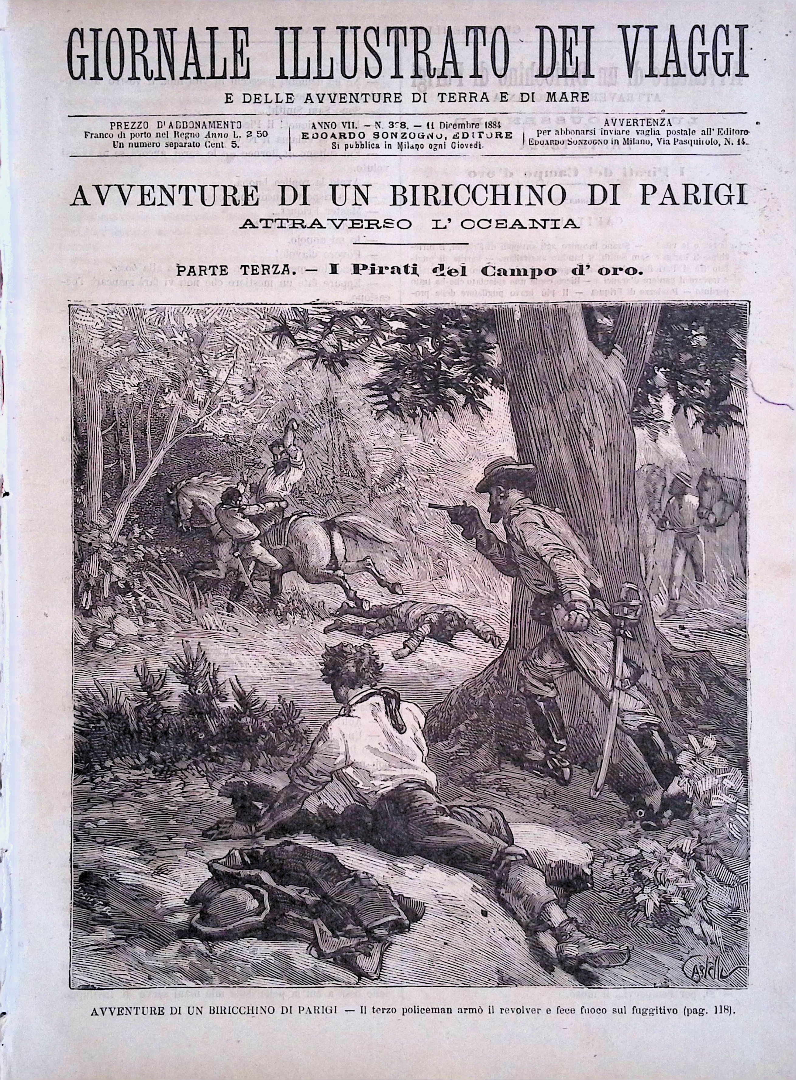 Giornale Illustrato dei Viaggi 11 Dicembre 1884 Avventure di un …