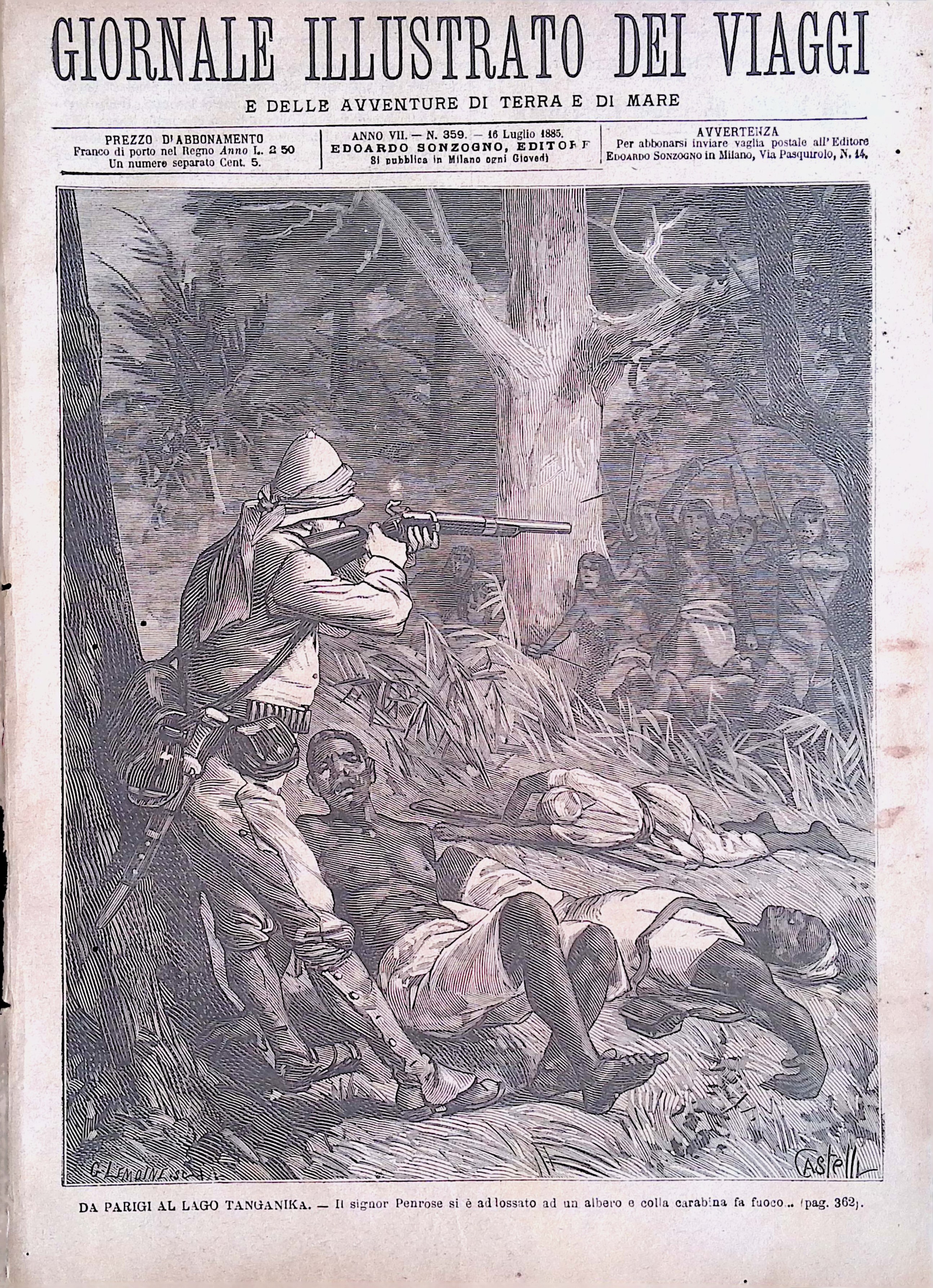 Giornale Illustrato dei Viaggi 16 Luglio 1885 Parigi al Lago …