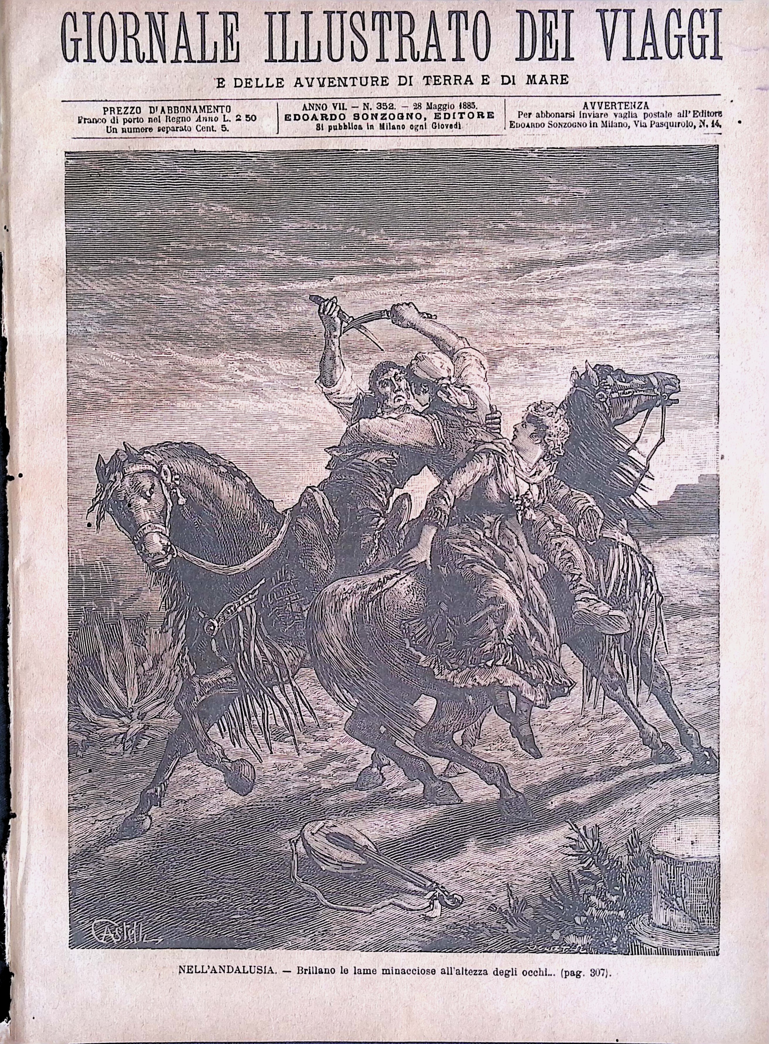 Giornale Illustrato dei Viaggi 28 Maggio 1885 Andalusia Flotta Francese …