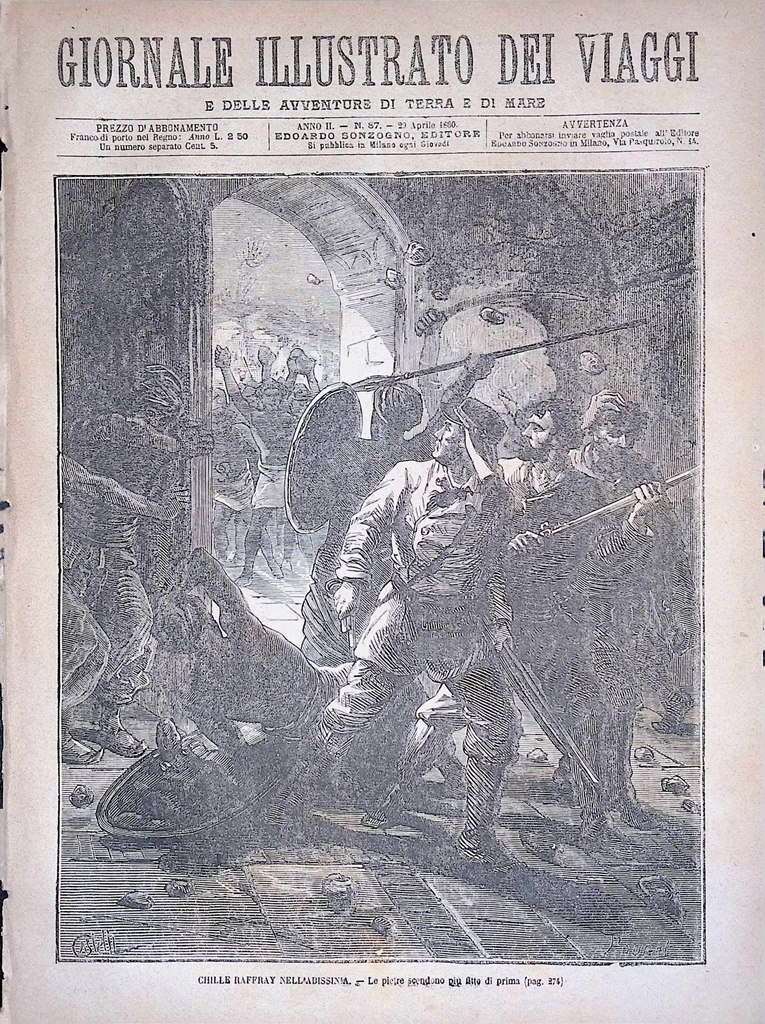 Giornale Illustrato dei Viaggi 29 Aprile 1880 Achille Raffray Spedizioni …