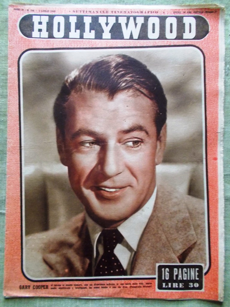 Hollywood del 3 Luglio 1948 Gary Cooper Tarzan Turner Gable …