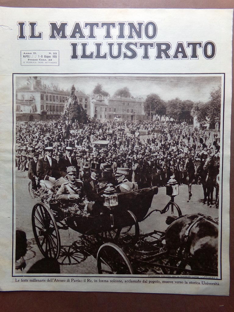 Il Mattino Illustrato 1 Giugno 1925 Banda Carbone Mostra Monza …