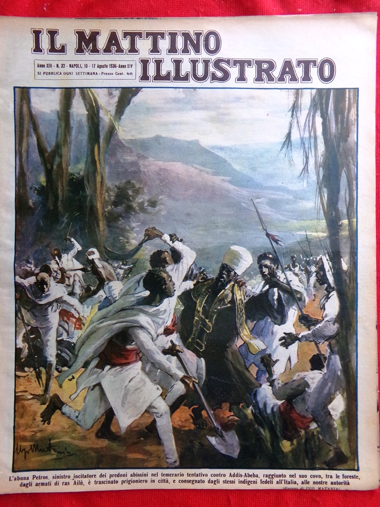 Il Mattino Illustrato 10 Agosto 1936 Petros Siccità Giovanni Procida …