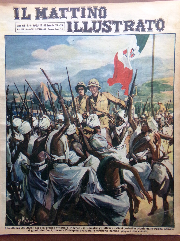 Il Mattino Illustrato 10 Febbraio 1936 Farnese Riviera di Napoli …