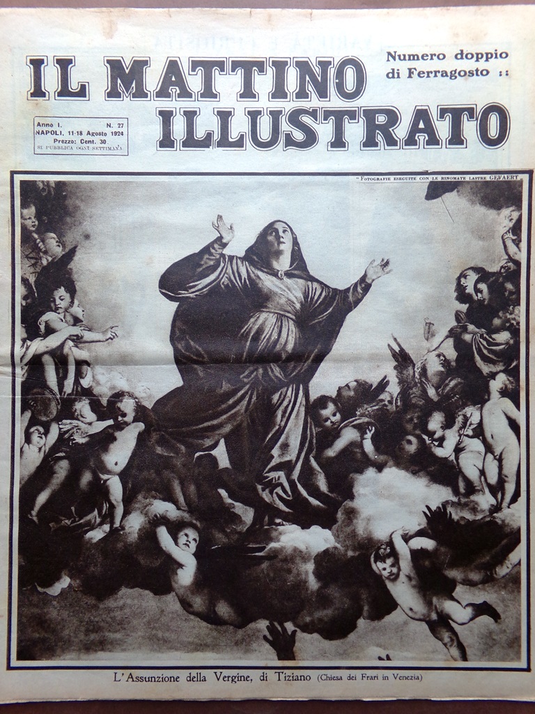 Il Mattino Illustrato 11 Agosto 1924 Speciale Pompei Novelli Marte …